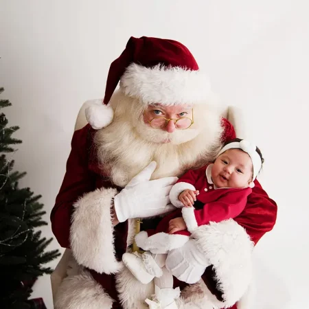 Santa with a baby
