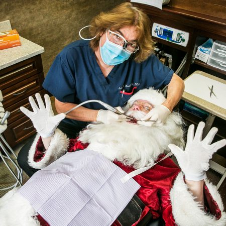 Santa Claus Visiting the Dentist